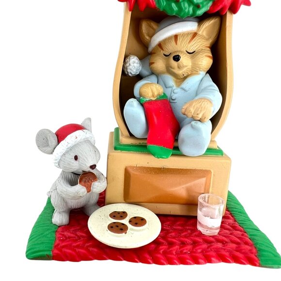 Westmar Christmas Grandfather Clock Cat Mouse Ornament Vintage 1997 - Picture 2 of 8